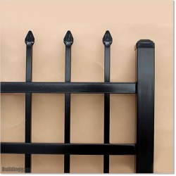 Steel pedestrian gate is 1.2M wide and 1.45 high.