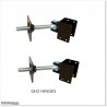Steel pedestrian gate is 1.2M wide and 1.45 high.