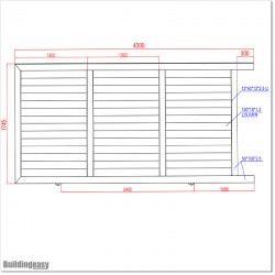 Iron Sand 4M Wide Aluminium Louver Sliding Gate 1.8M High in Auckland