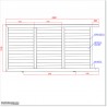 Iron Sand 4M Wide Aluminium Louver Sliding Gate 1.8M High in Auckland