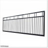 5.8M Wide Black Flat Top Aluminium Sliding Gate 1.7M High in Manukau.
