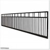 Aluminium 6.4M Wide Black Sliding Gate 1.7M High With Automatic Systems.
