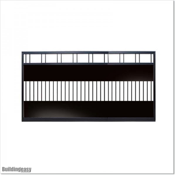 3.2M Wide Flat Top Aluminium Sliding Gate 1.7M High With Added Privacy
