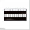 3.2M Wide Flat Top Aluminium Sliding Gate 1.7M High With Added Privacy