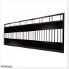 Aluminium 5.8M Wide Gate 1.7M Height Flat Top Covered Sliding Gate
