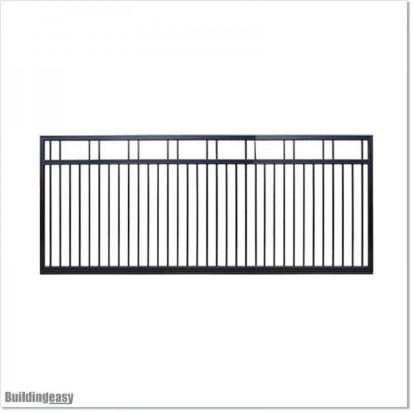 Black Colour 4.2M Wide Aluminium Sliding Gate 1.45M High in Manukau