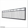 Best Price Black Colour 5.3M Wide Aluminium Sliding Gate 1.4M High