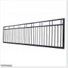 5.8M Wide Black Flat Top Aluminium Sliding Gate 1.4M High in Auckland