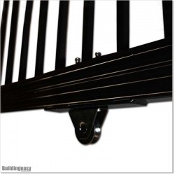 Black Sliding Gates 6.4M Wide and 1.5M High With Fittings in Auckland.