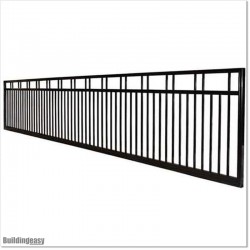 Black Sliding Gates 6.4M Wide and 1.5M High With Fittings in Auckland.