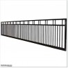 Black Sliding Gates 6.4M Wide and 1.5M High With Fittings in Auckland.