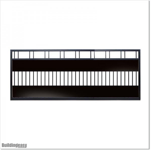 Covered Flat Top Sliding Gates 4.2 Wide and 1.5M High With Plates Fitted.