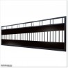 5.8M Wide Aluminium Sliding Gate 1.5M High Plates Fitted For More Privacy.