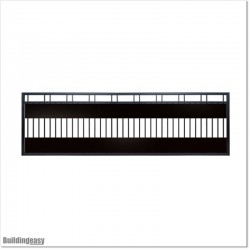 Covered Flat Top Sliding Gates 4.3 Wide and 1.2M High With Plates Fitted.