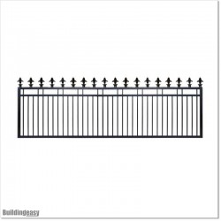 4.2M Wide Aluminium Spikes Top Sliding Gate 1.2M High in Auckland.