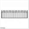 4.7M Wide Aluminium Sliding Gate 1.2M High Spear Heads Fitted For Security.