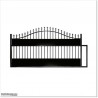 4.8M Wide & 1.8M High Curved Top Sliding Gate	With Added Privacy.
