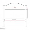 6M Wide & 1.8M Centre And 1.5M End Height Curved & Covered Sliding Gate