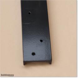 Aluminium U Profile for Louver gates is powder coated in Iron Sand colour.