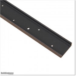 Aluminium U Profile for Louver gates is powder coated in Iron Sand colour.