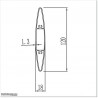 Raw Aluminium Louver Profile 120 X 18mm, 5.8M