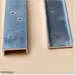 U Profile is made out of Aluminium 6063 grade material. Profile is 40 X 12mm