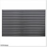 Aluminium Louver Fence is 1.8M high and 1.8M wide. Colour is Iron Sand.