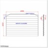 Aluminium Louver Fence is 1.2M high and 1.5M wide. Colour is Iron Sand.