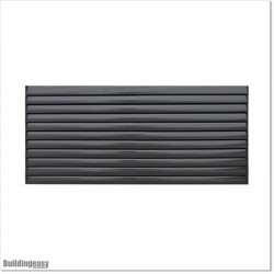 Aluminium Louver Fence is 1.2M high and 1.5M wide. Colour is Iron Sand.