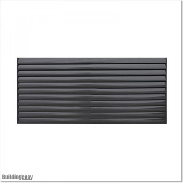 Aluminium Louver Fence is 1.2M high and 1.5M wide. Colour is Iron Sand.