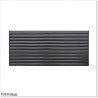 Aluminium Louver Fence is 1.2M high and 1.5M wide. Colour is Iron Sand.