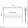 Aluminium Louver Fence is 1.45M high and 1.5M wide. Colour is Silver Pearl.