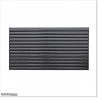Aluminium Louver Fence is 1.45M high and 1.5M wide. Colour is Iron Sand.