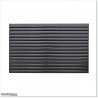 Aluminium Louver Fence is 1.7M high and 1.5M wide. Colour is Iron Sand.