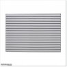 Aluminium Louver Fence is 1.8M high and 1.5M wide. Colour is Silver Pearl.