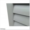 Aluminium Louver Fence is 1.8M high and 1.5M wide. Colour is Silver Pearl.
