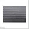 Aluminium Louver Fence is 1.8M high and 1.5M wide. Colour is Iron Sand.