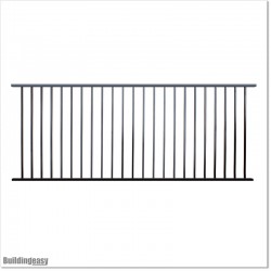 Aluminium Fencing Panels 2.4M Wide and 0.8M High in Auckland.