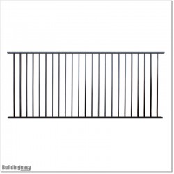 Aluminium Fencing Panels 2.4M Wide and 1M High in Auckland.