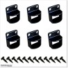 1.4M High Aluminium Fencing Panels In Black Colour With Fitting Parts.