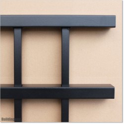 1.4M High Aluminium Fencing Panels In Black Colour With Fitting Parts.