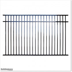 Aluminium Fencing Panels1.7M High In Black Colour With Fitting Parts.