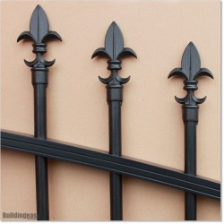 1.4M High Arch Top Black Colour Aluminium Fencing Panel in Auckland.