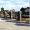 Spear Head Fitted 1.7M High Arch Top Aluminium Fencing Panel in Auckland.