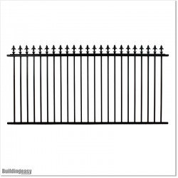 1.1M High Aluminium Fencing Panel in Black Colour in Auckland.