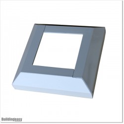 White Colour 76 x 76 Aluminium Post Base Cover.