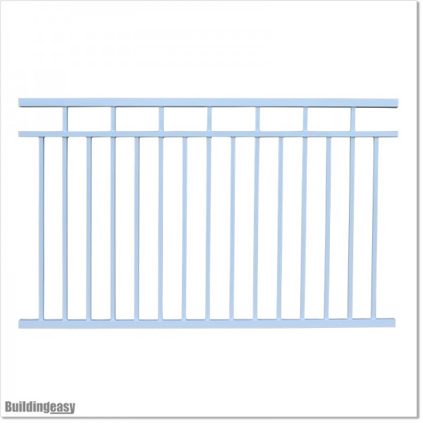 1.1M High Aluminium Balcony Balustrade Panel Powder Coated in White Colour.