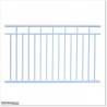 1.1M High Aluminium Balcony Balustrade Panel Powder Coated in White Colour.