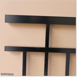 1.1M High Aluminium Balcony Balustrade Panel Powder Coated in Black Colour.
