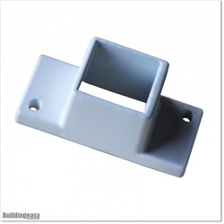 Balcony Handrail Brackets With The Screws Powder Coated In White Colour